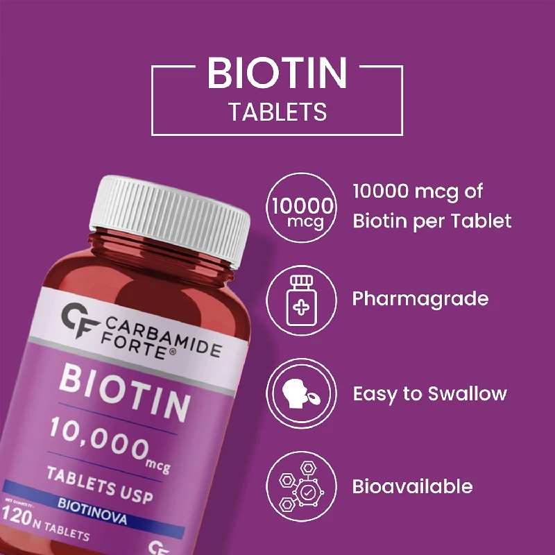 Carbamide Forte Biotin for Hair Growth Tablets, 360 g-3.webp